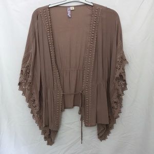 Taupe Kimono Cardigan